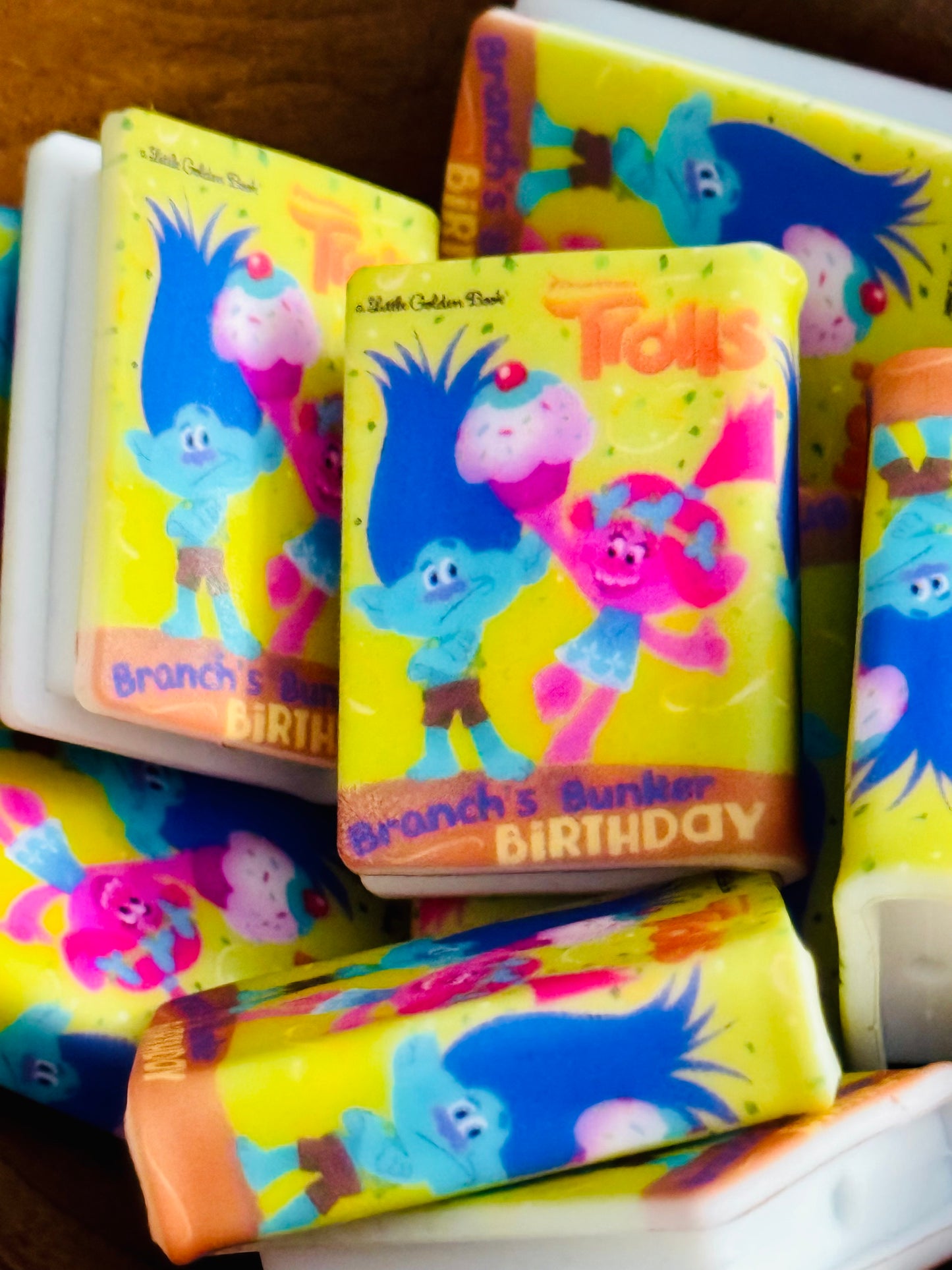 Birthday Trolls Silicone Book Focal Bead -1