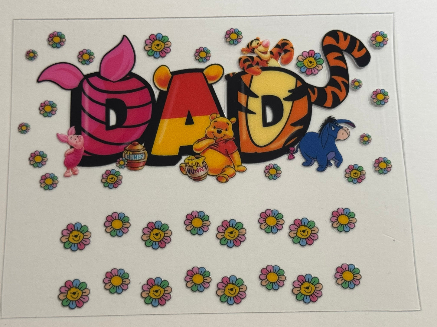 Dad Pooh UV DTF for Mini Tumblers