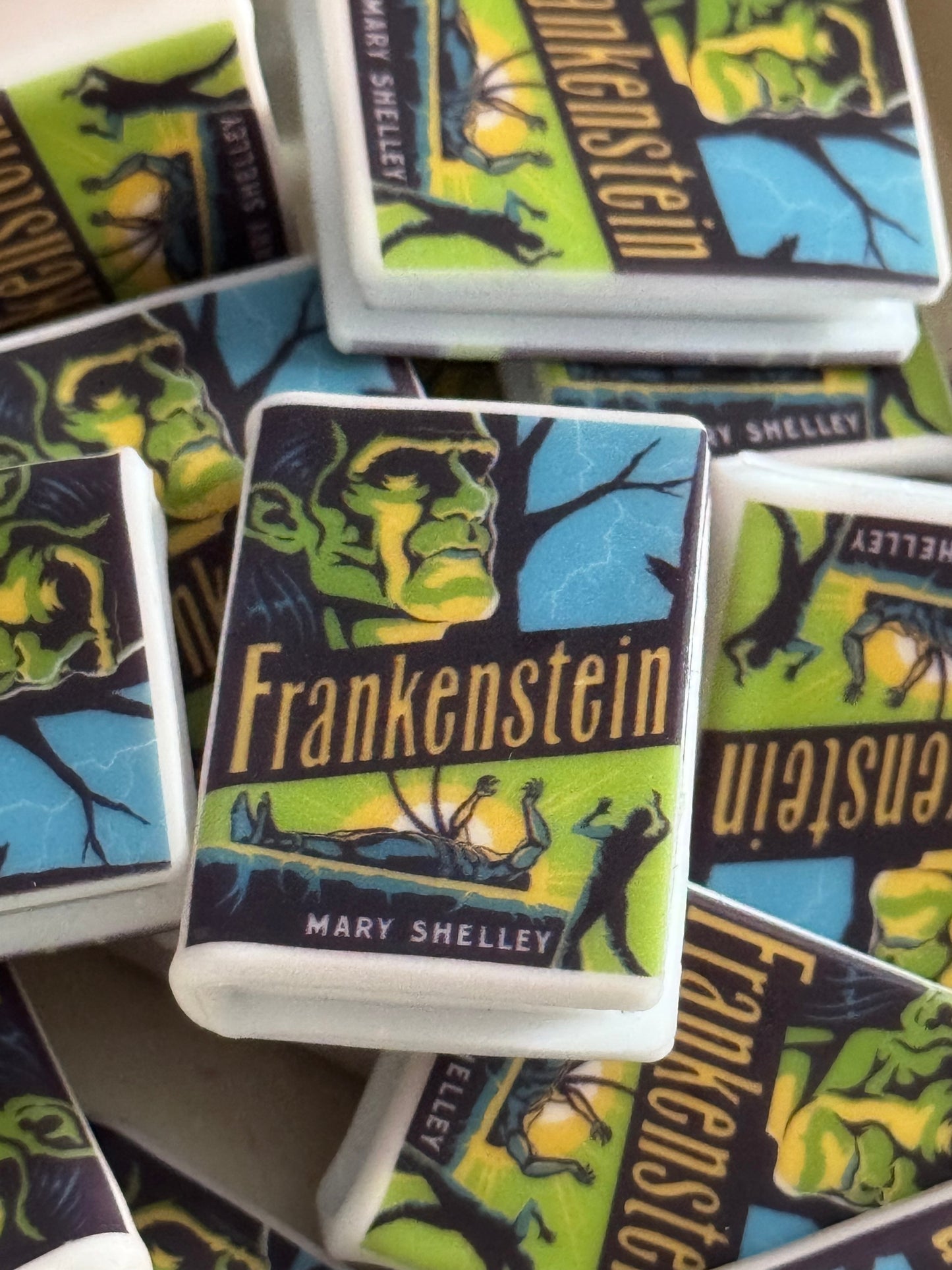 Frankenstein Silicone Custom book bead-1