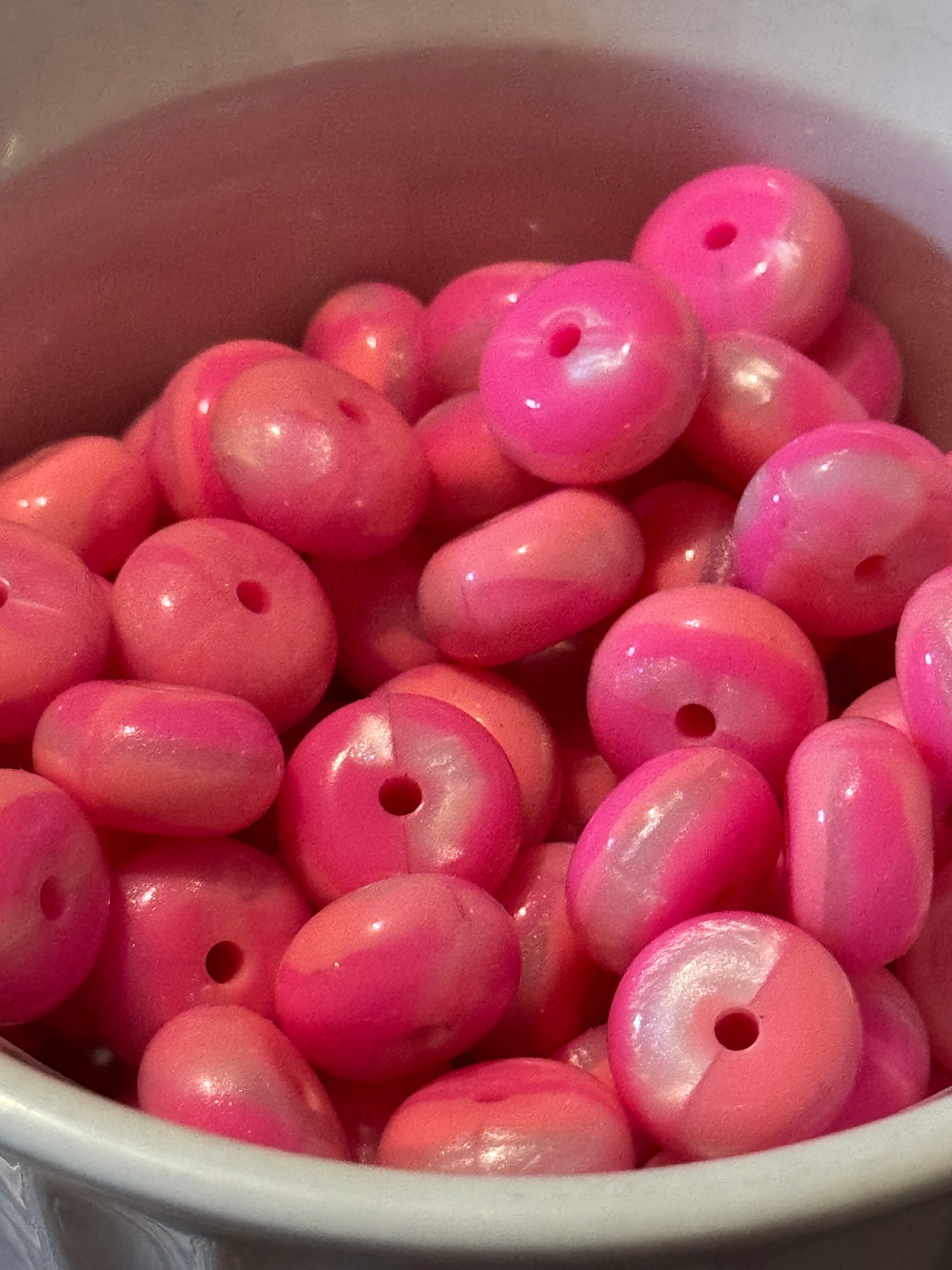 Passion Pink Abucus Silicone Bead-1