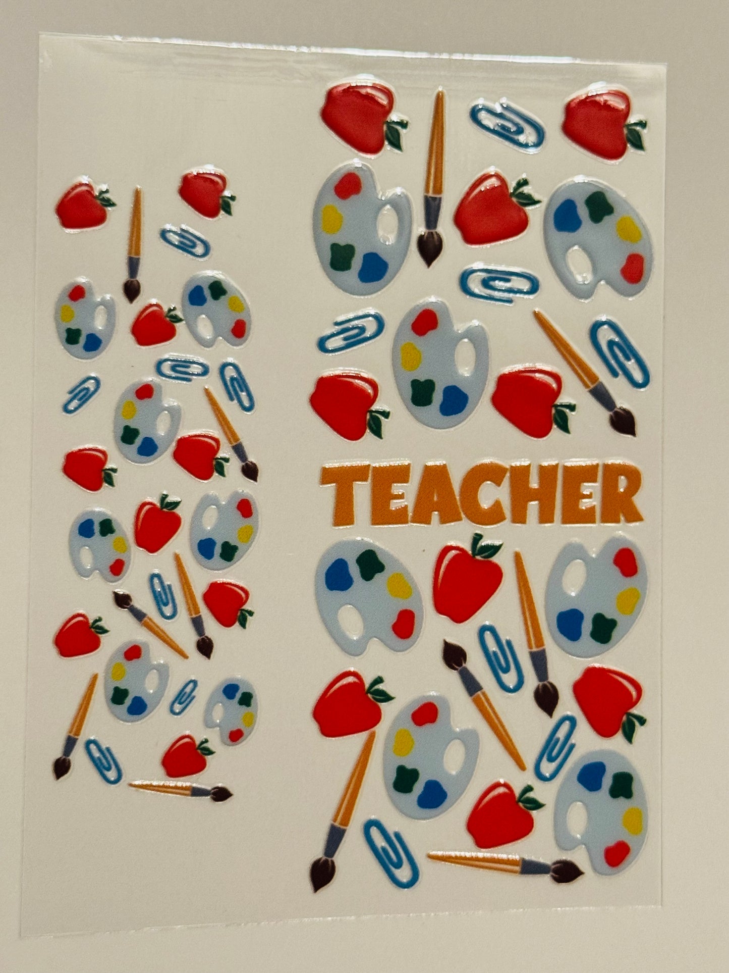 Teacher UV DTF for mini tumblers
