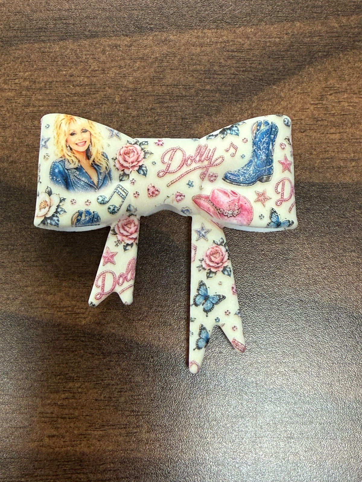 Country Music 3D Silicone bow bead
