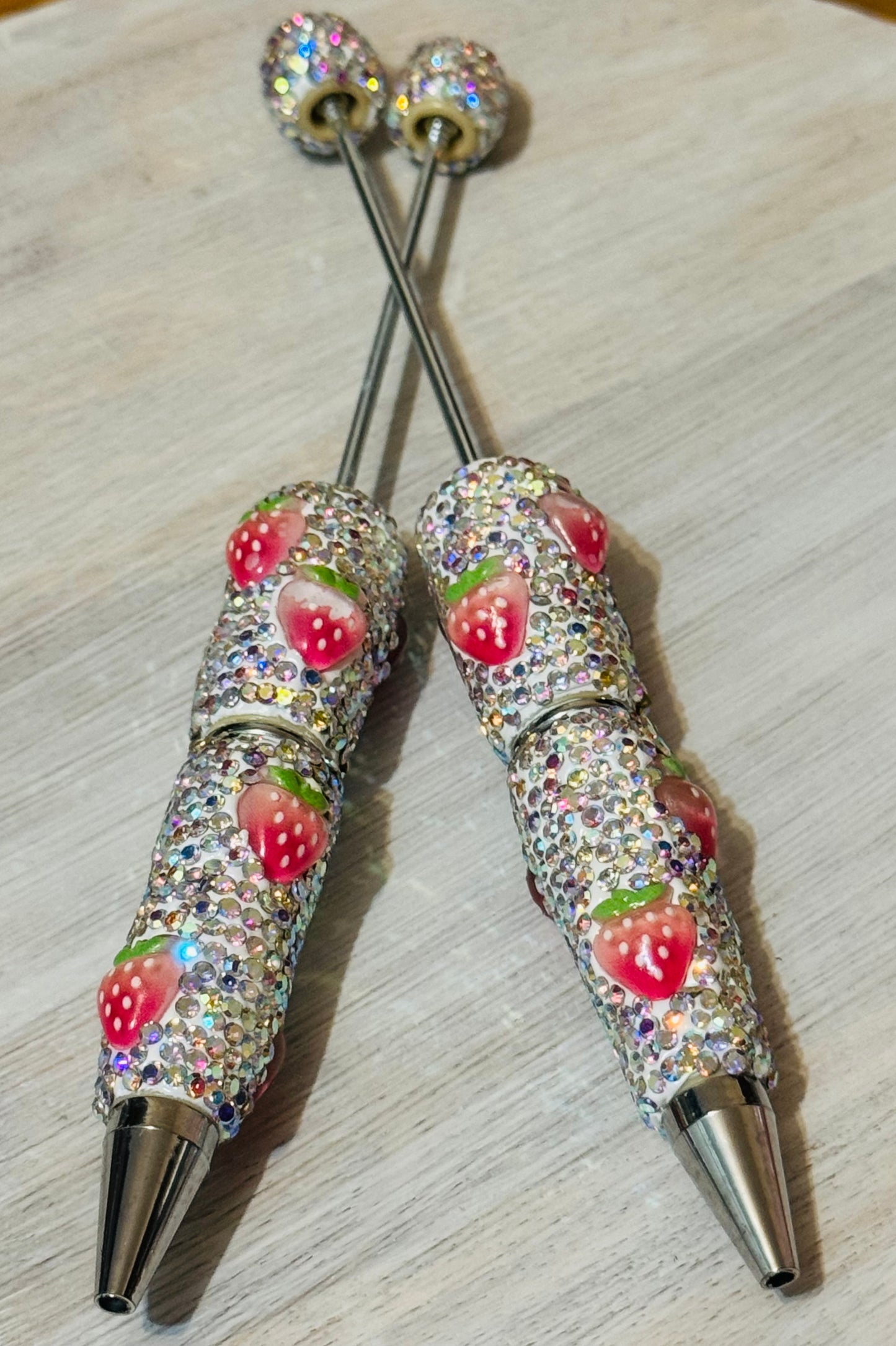 Strawberry Rhinestone Pen-1