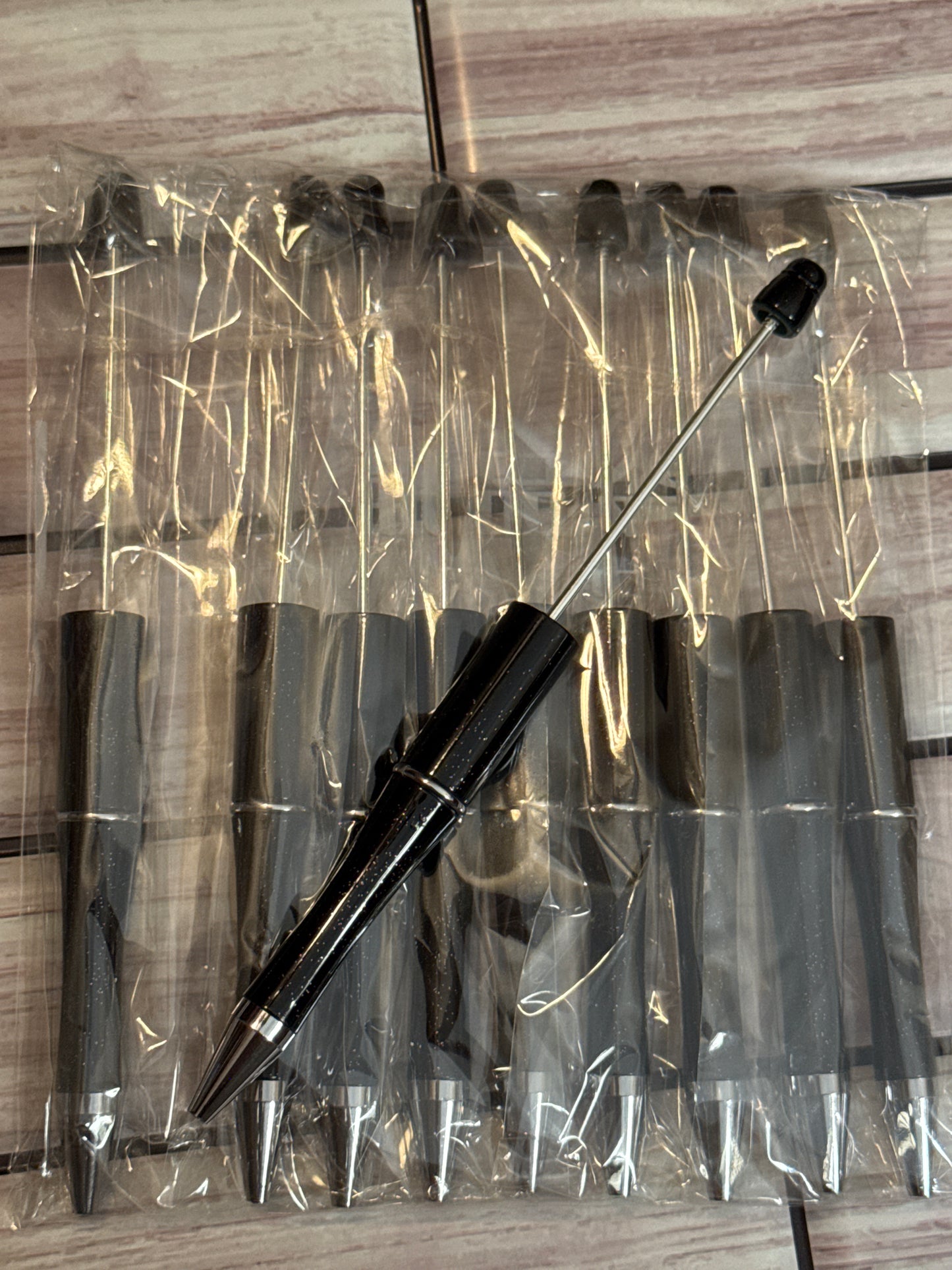 Glittery Shiny Beadable Pens