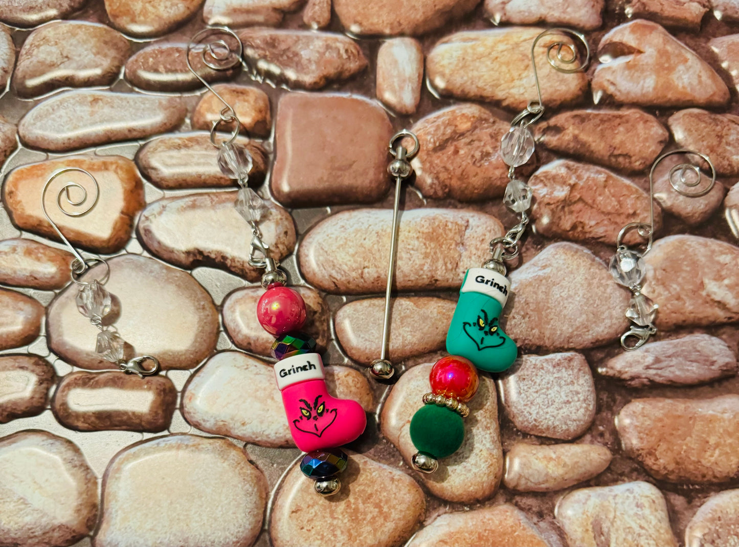 Beadable Christmas Ornaments Hooks & Bars - 1 Set