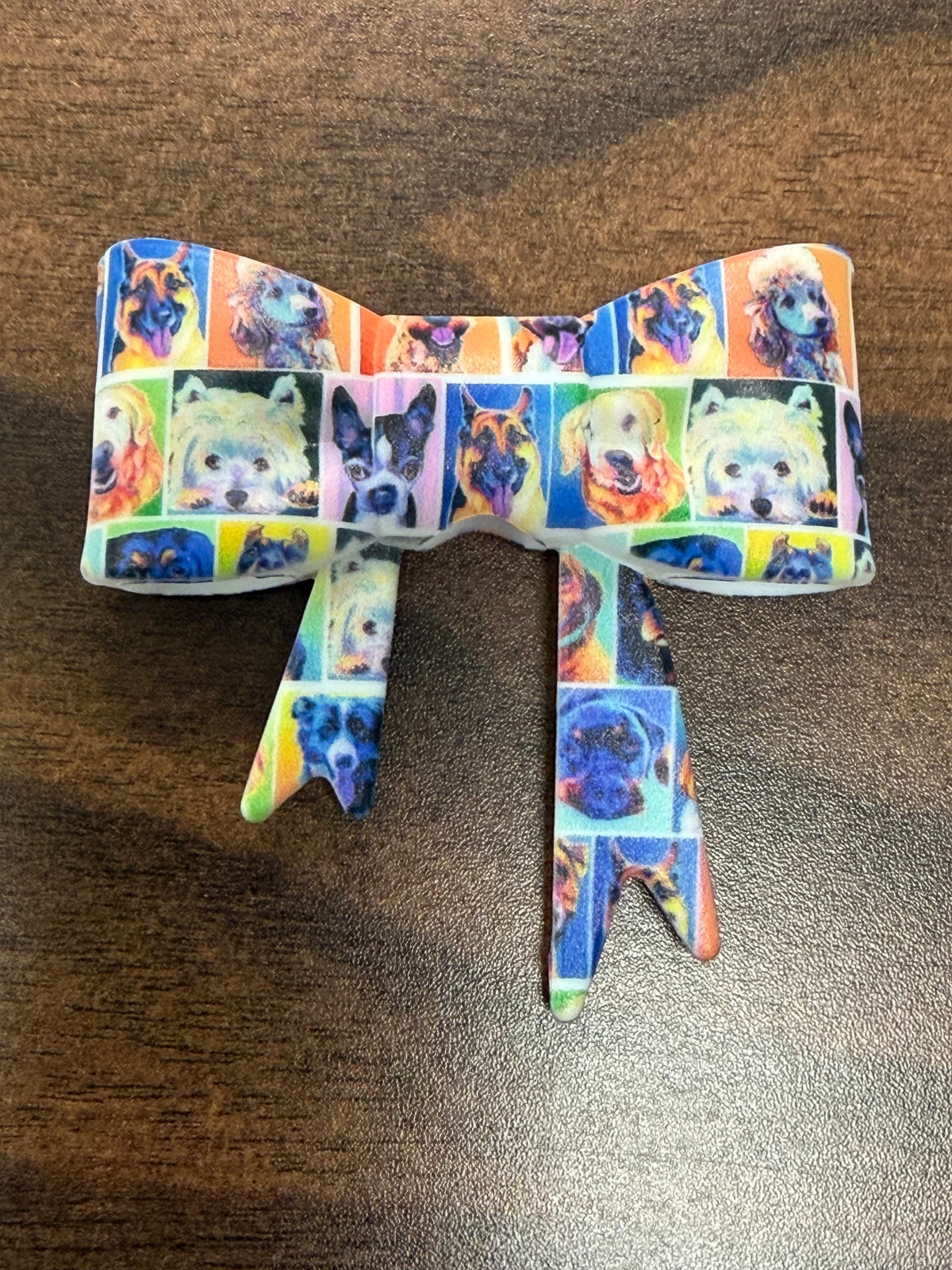 3D Doggie Silicone Bow Focal Bead
