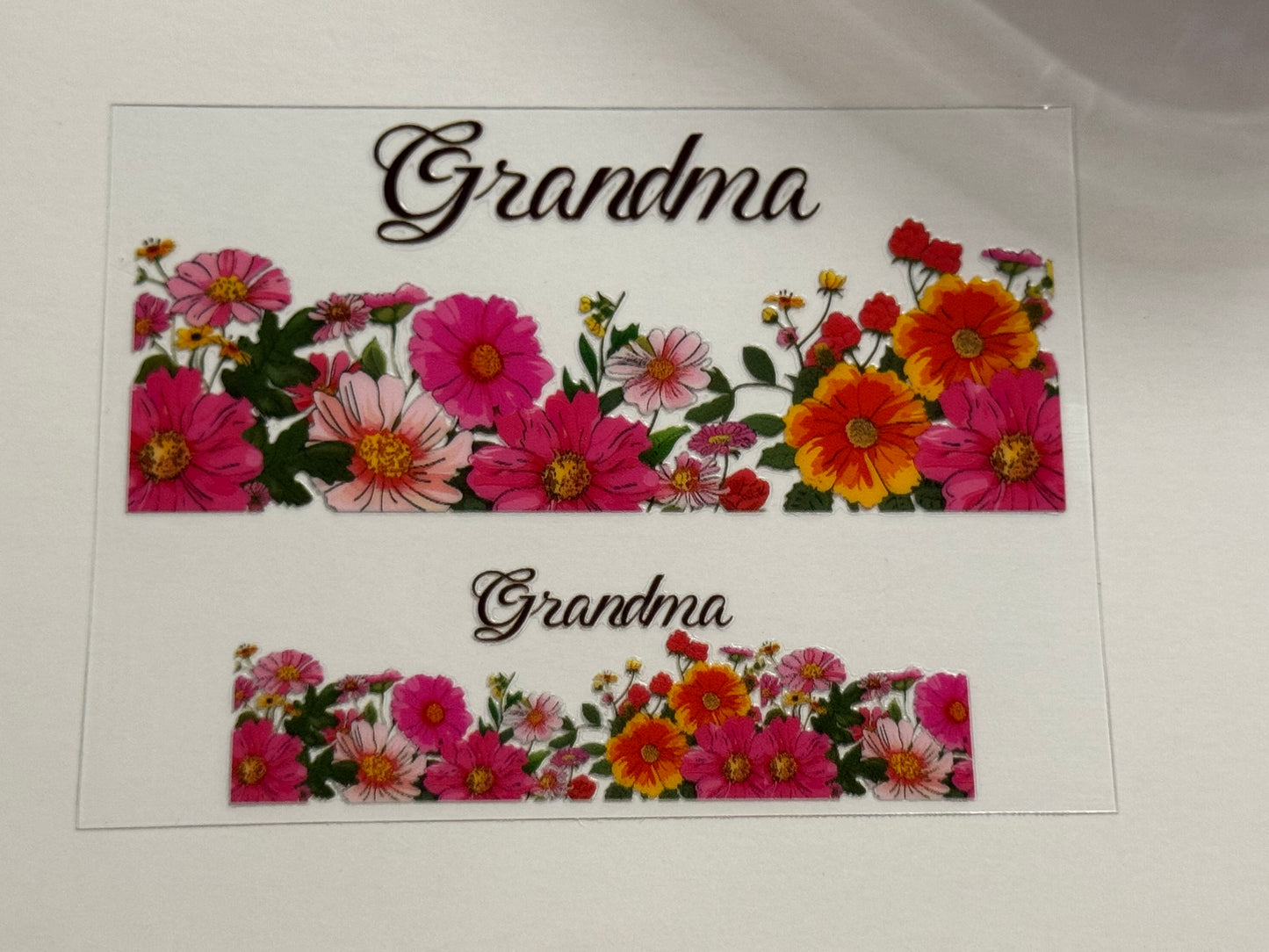 Grandma UV DTF for mini tumblers