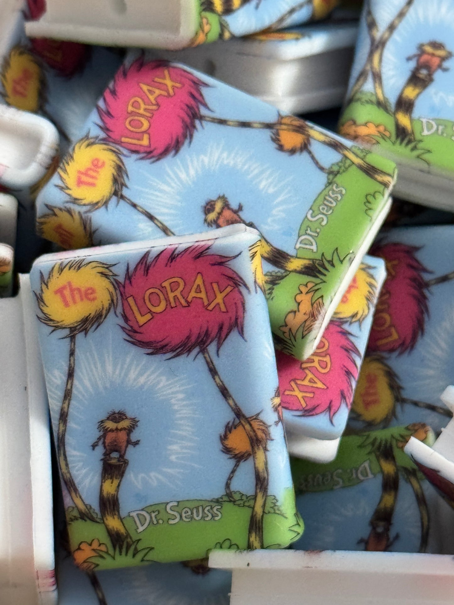 Lorax Silicone focal book bead-1