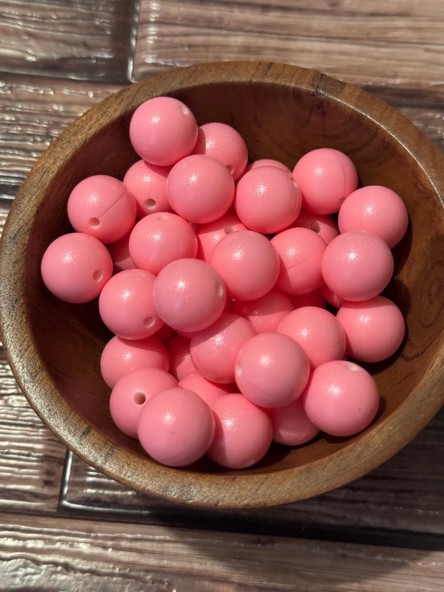 Pretty Pink Opal 15mm custom color beads-10 pack