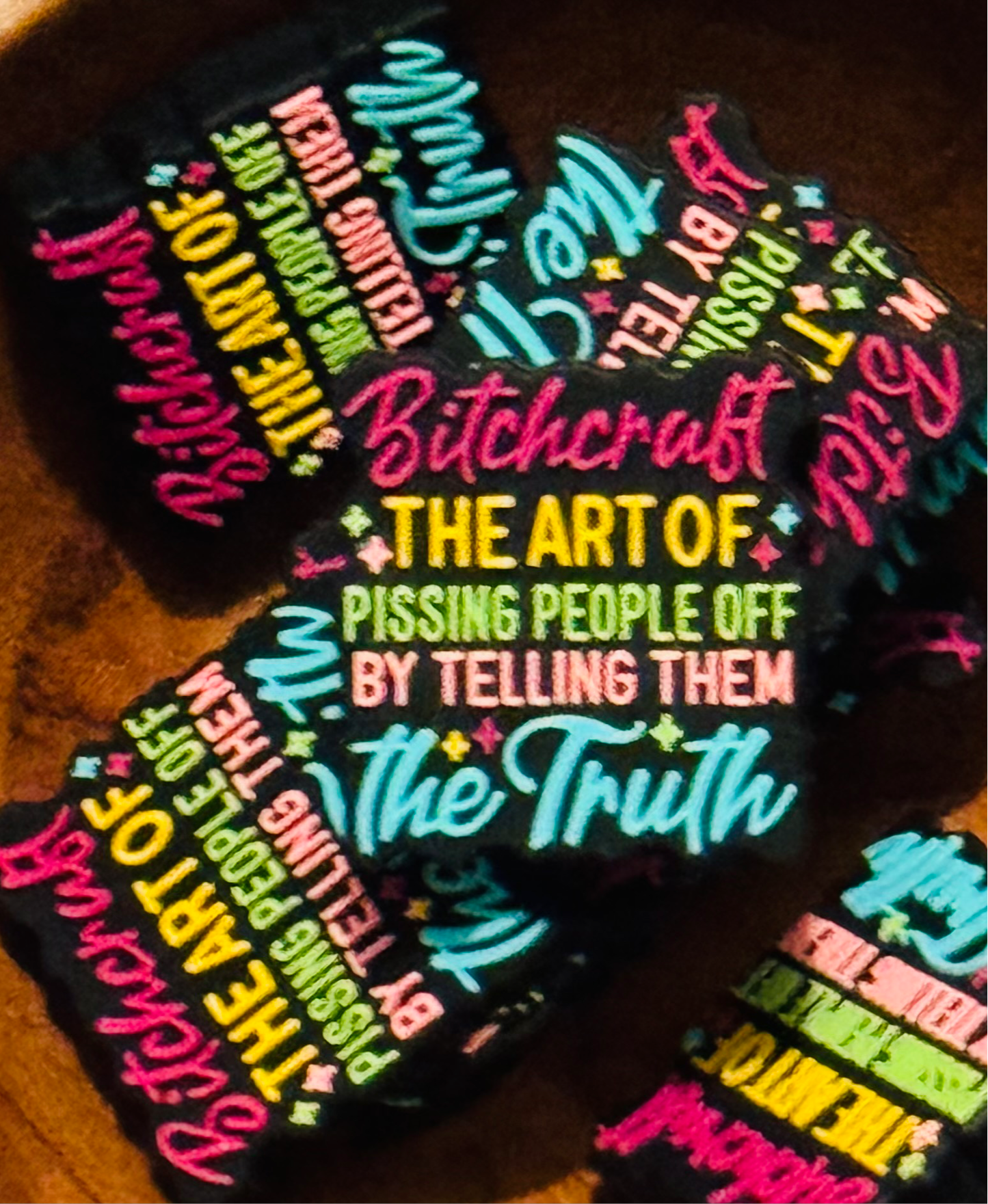 B-Craft telling people the truth Silicone Focal Bead -1