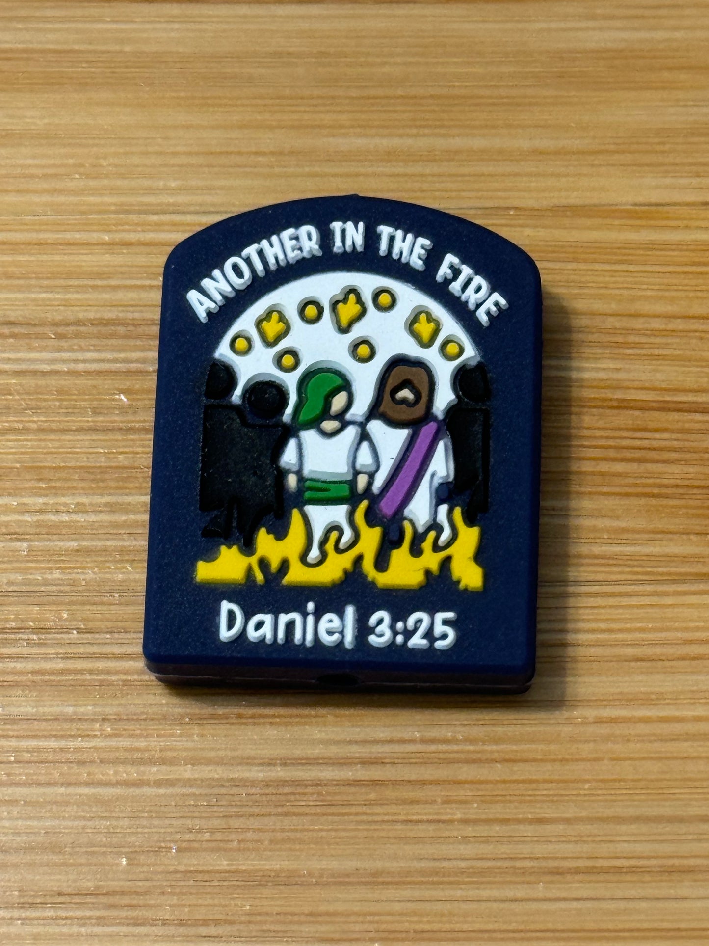 Another in the fire Daniel 3:25 Custom Silicone bead-1