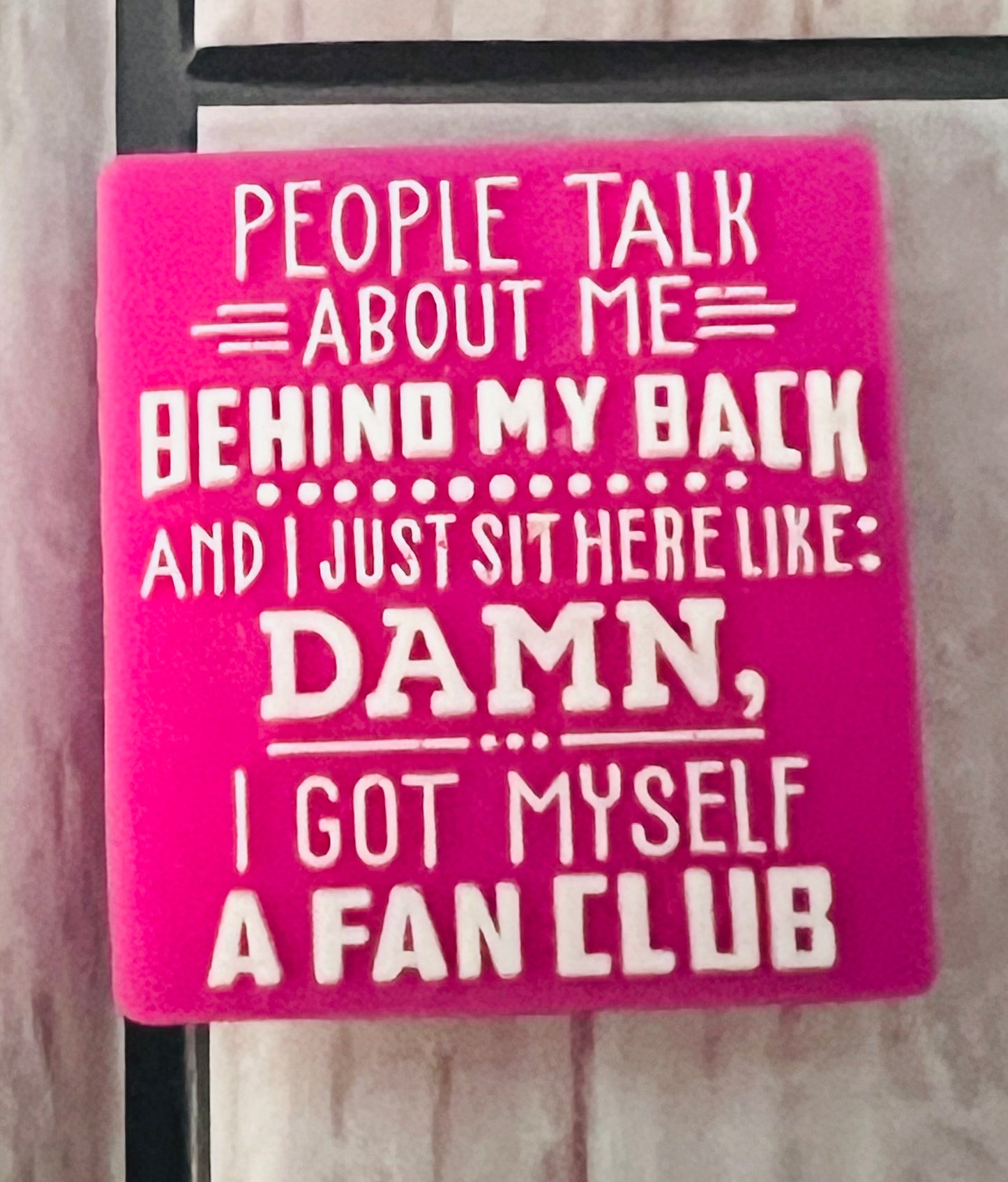 People Talk about me Custom Silicone Bead-Pack of 2