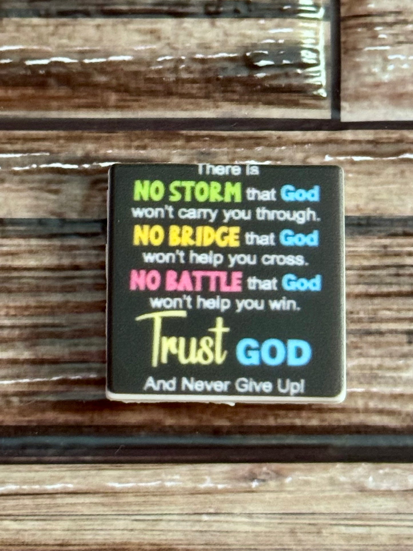 Trust God Silicone Focal Bead -1