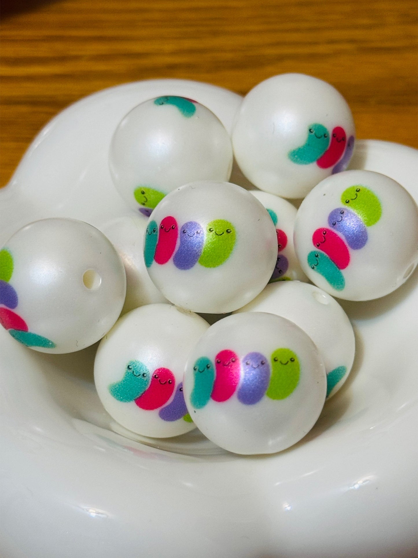 Jelly Beans 20mm acrylic beads - Pack of 5