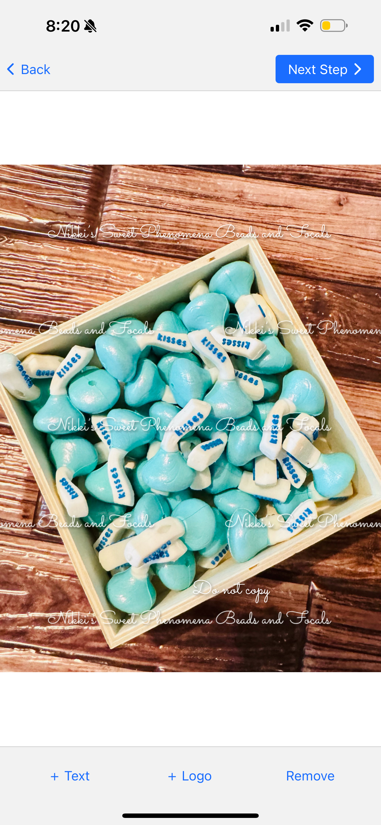 3D Custom Opals Kiss Silicone Focal Bead-1