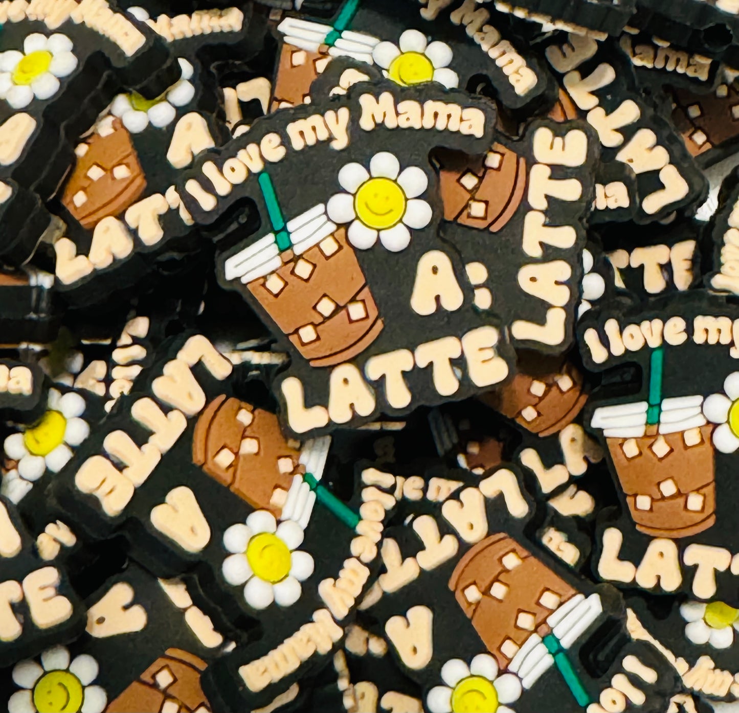 I Love my Mama A Latte Focal Mothers Day bead.