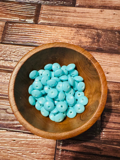 Beautiful Opal Aqua lentils Custom color -Pack of 10