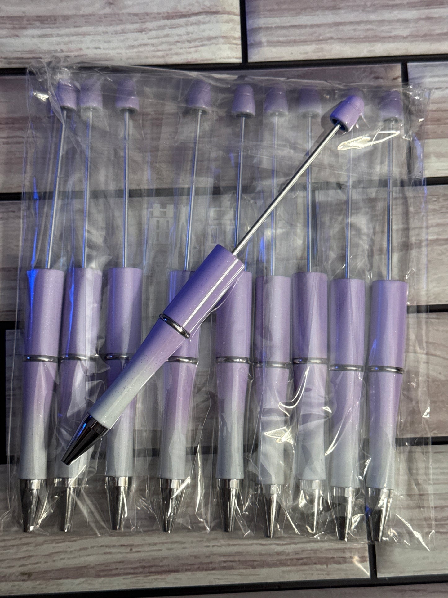 Ombré Purple Beadable Pen-Pack 10