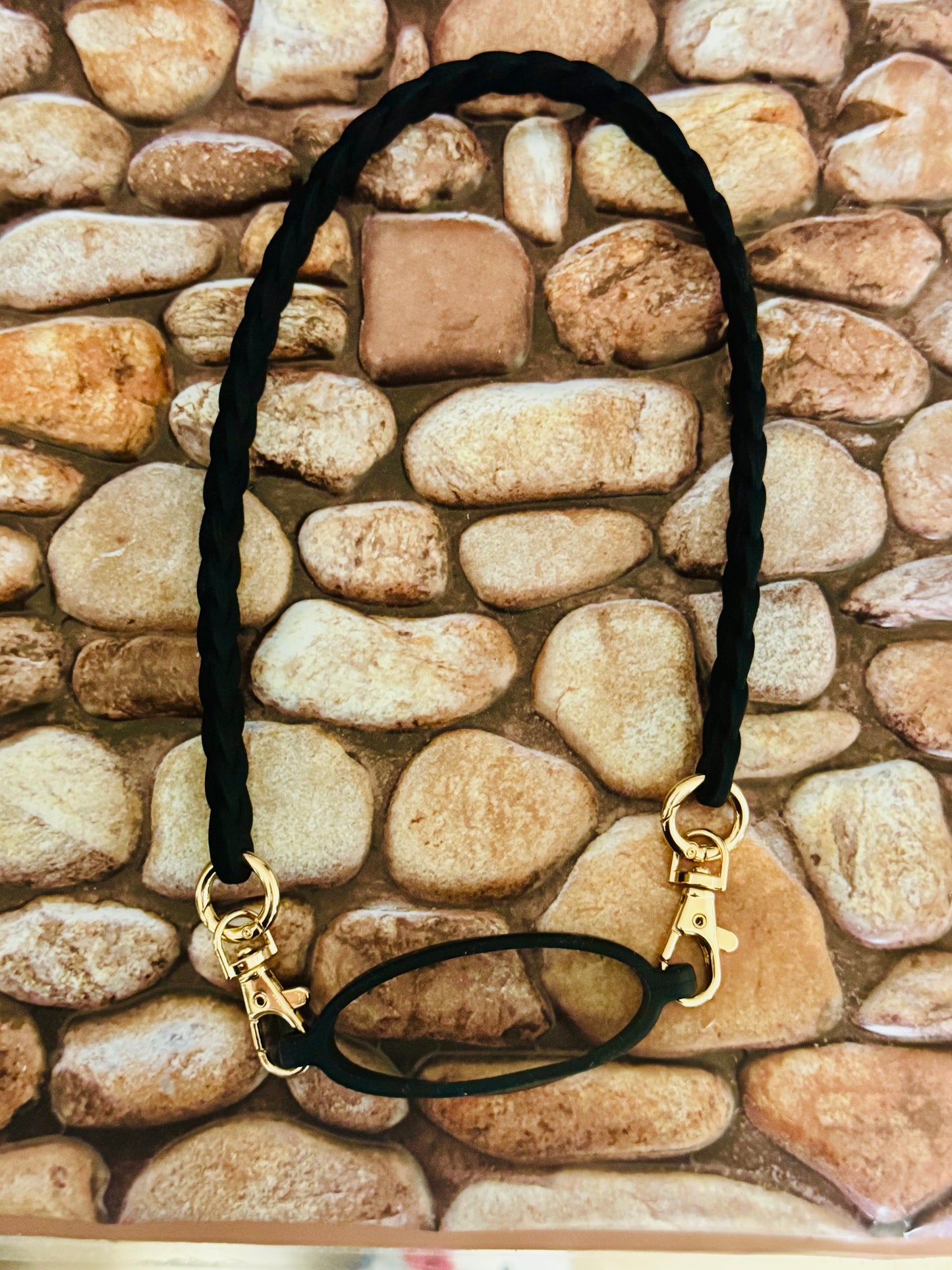 Black Silicone Tumbler Collar & Chain Holder-1