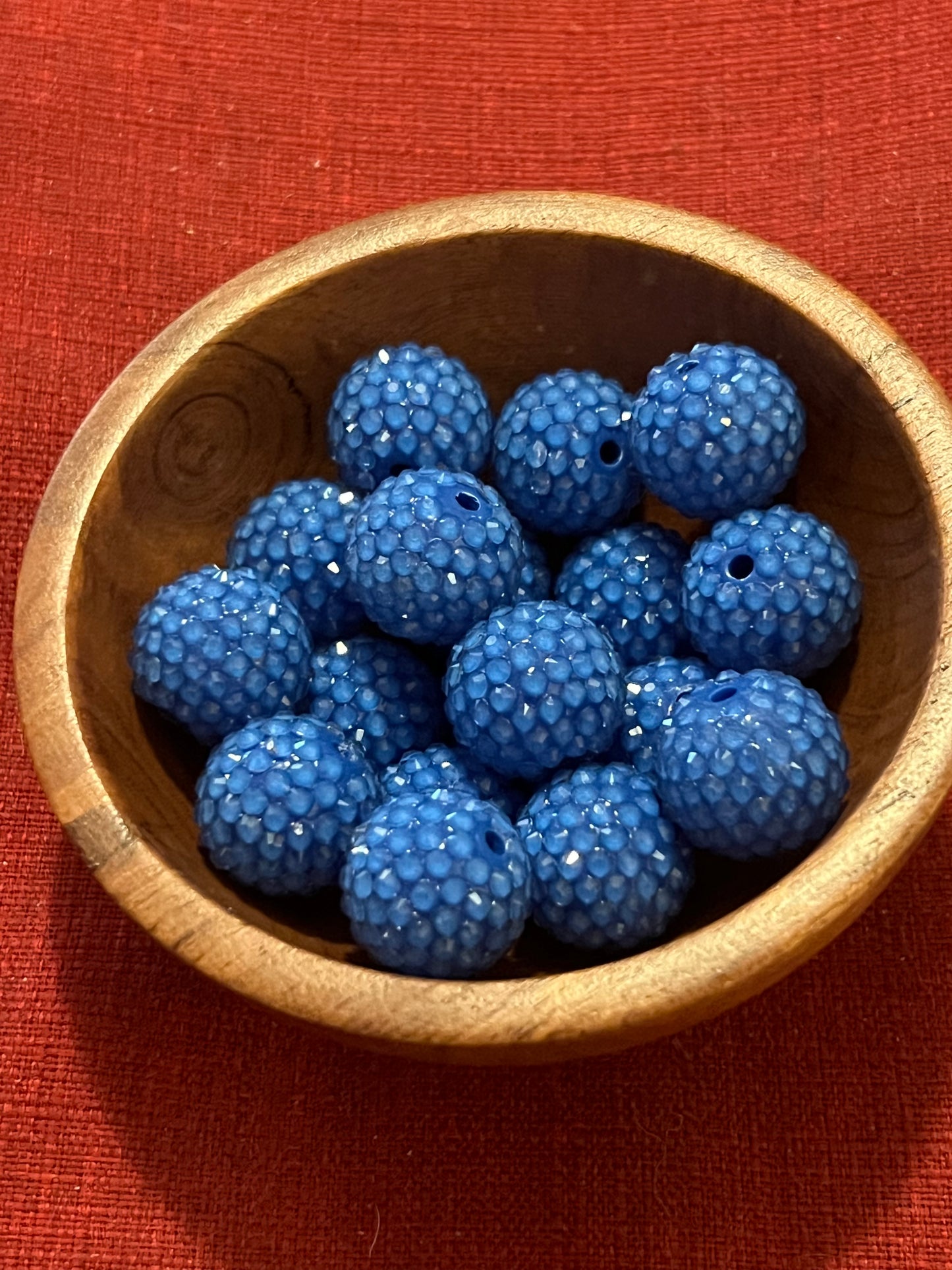 Blueberry Jelly Rhinestone Acrylic 20mm beads -1