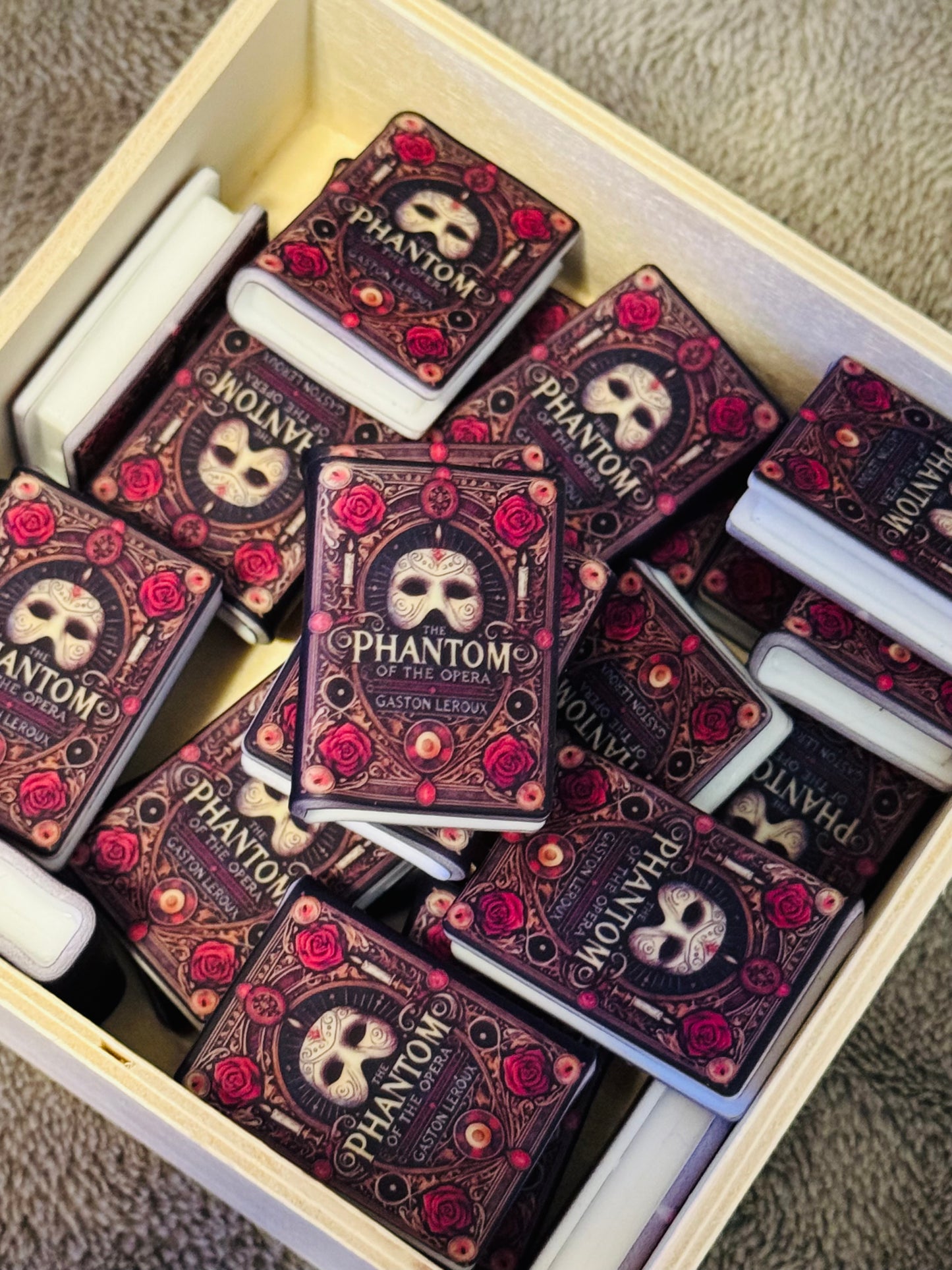 Phantom of the opera Silicone Book Focal Bead-1