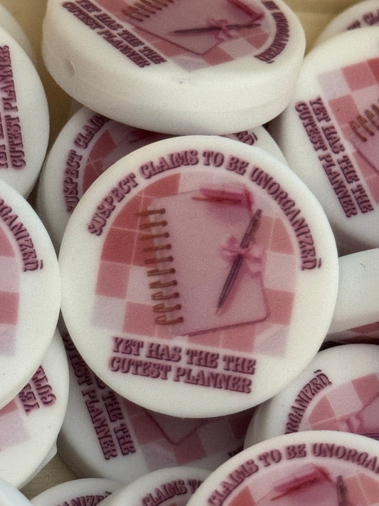 Suspect claims to be unorganized that has the cutest planner custom silicone focal bead-1