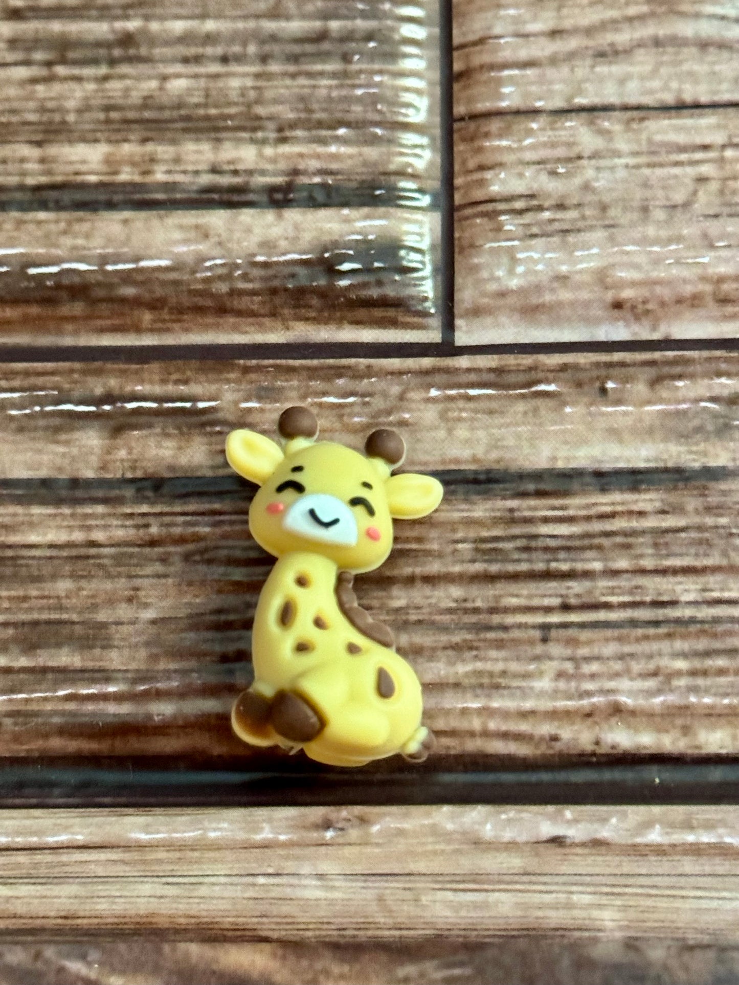 3D Giraffe Silicone focal