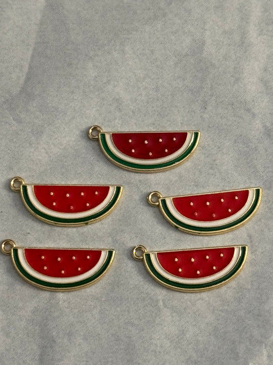 Watermelon Charms Pendant 5pcs
