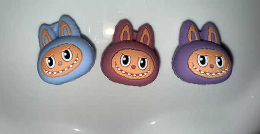 Labubu Heads Silicone  focal beads-1