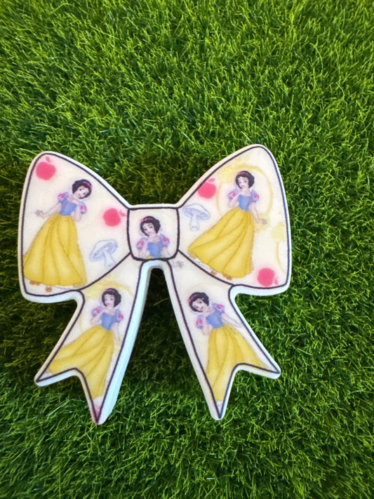 Snows Princess Silicone focal bow bead-1