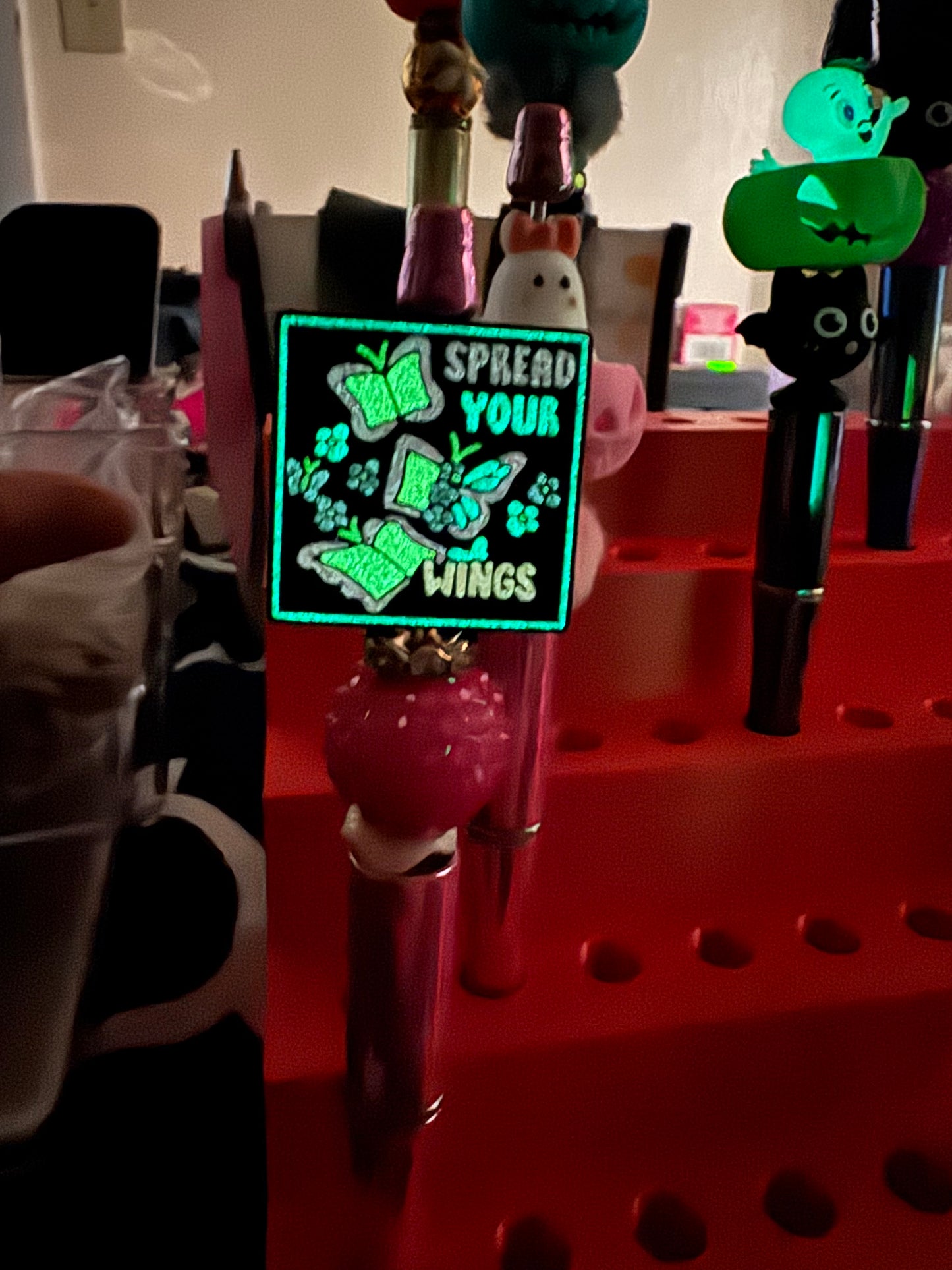 Spread your Wings Book Butterfly Silicone focal beads