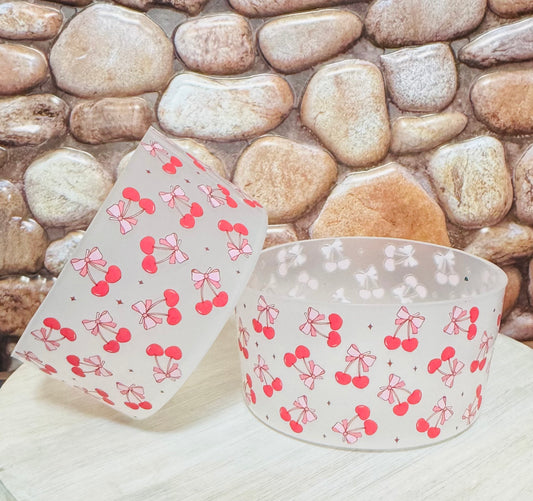 Cherry Silicone Tumbler Clear Boot-1