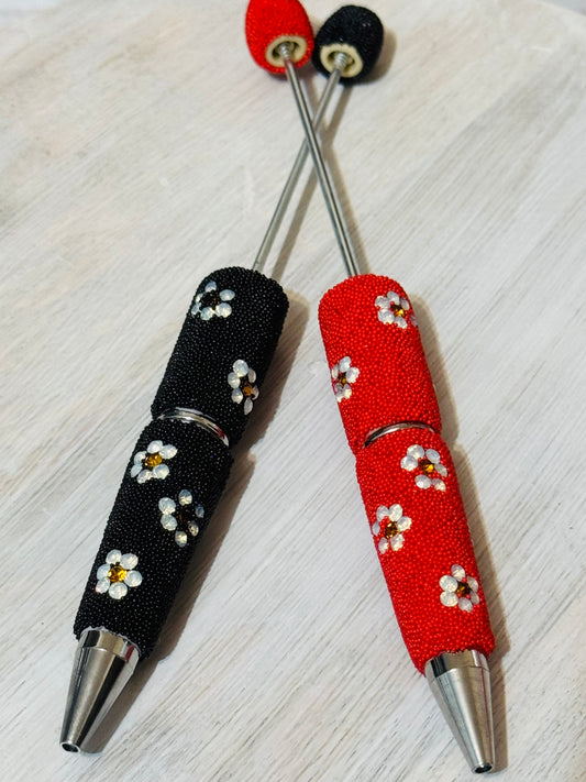 Rhinestone Flower pens -1