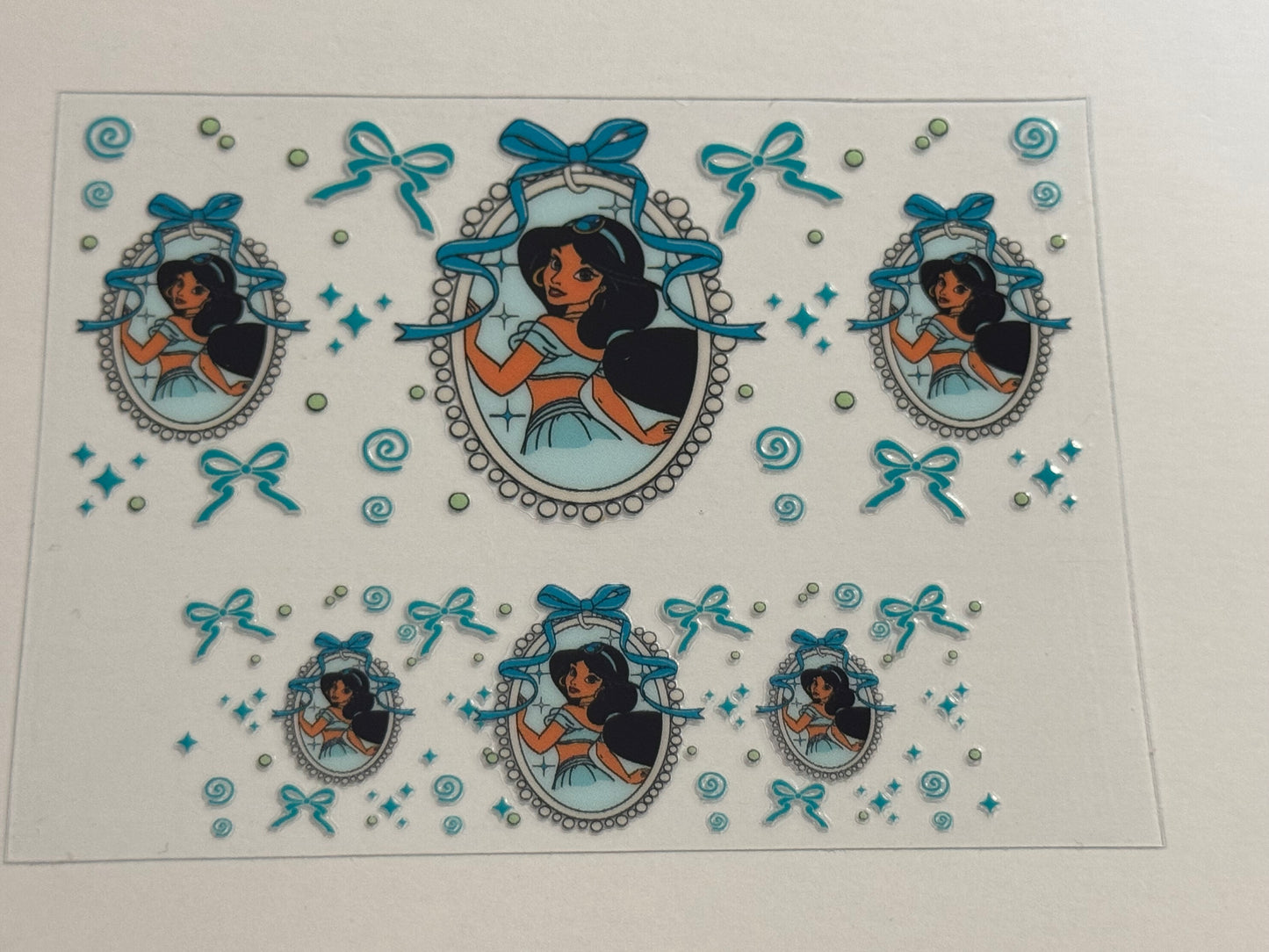 Jas  side posse Bows UV DTF for Mini Tumblers