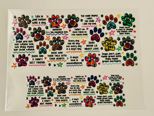 Paw UV DTF  for mini tumblers