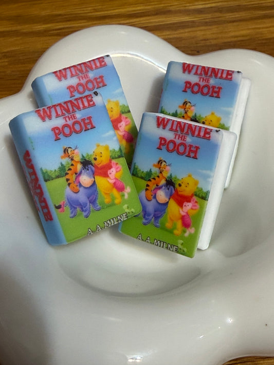 Pooh Bear Silicone Focal Book Bead-1
