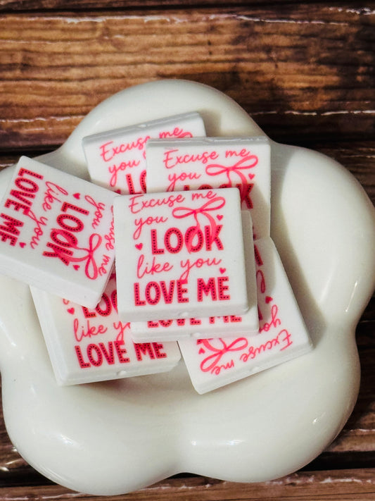 Excuse me, you look like you love me silicone focal bead