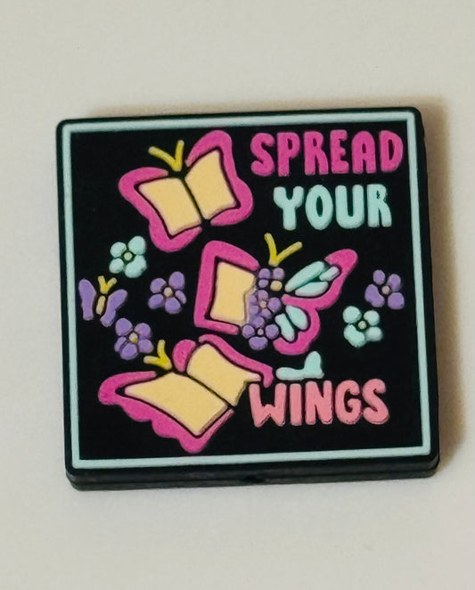 Spread your Wings Book Butterfly Silicone focal beads