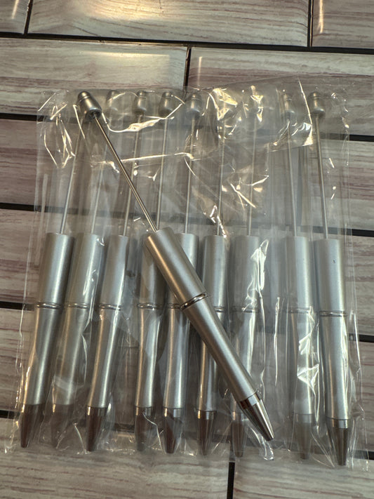 Silver Beadable Pen