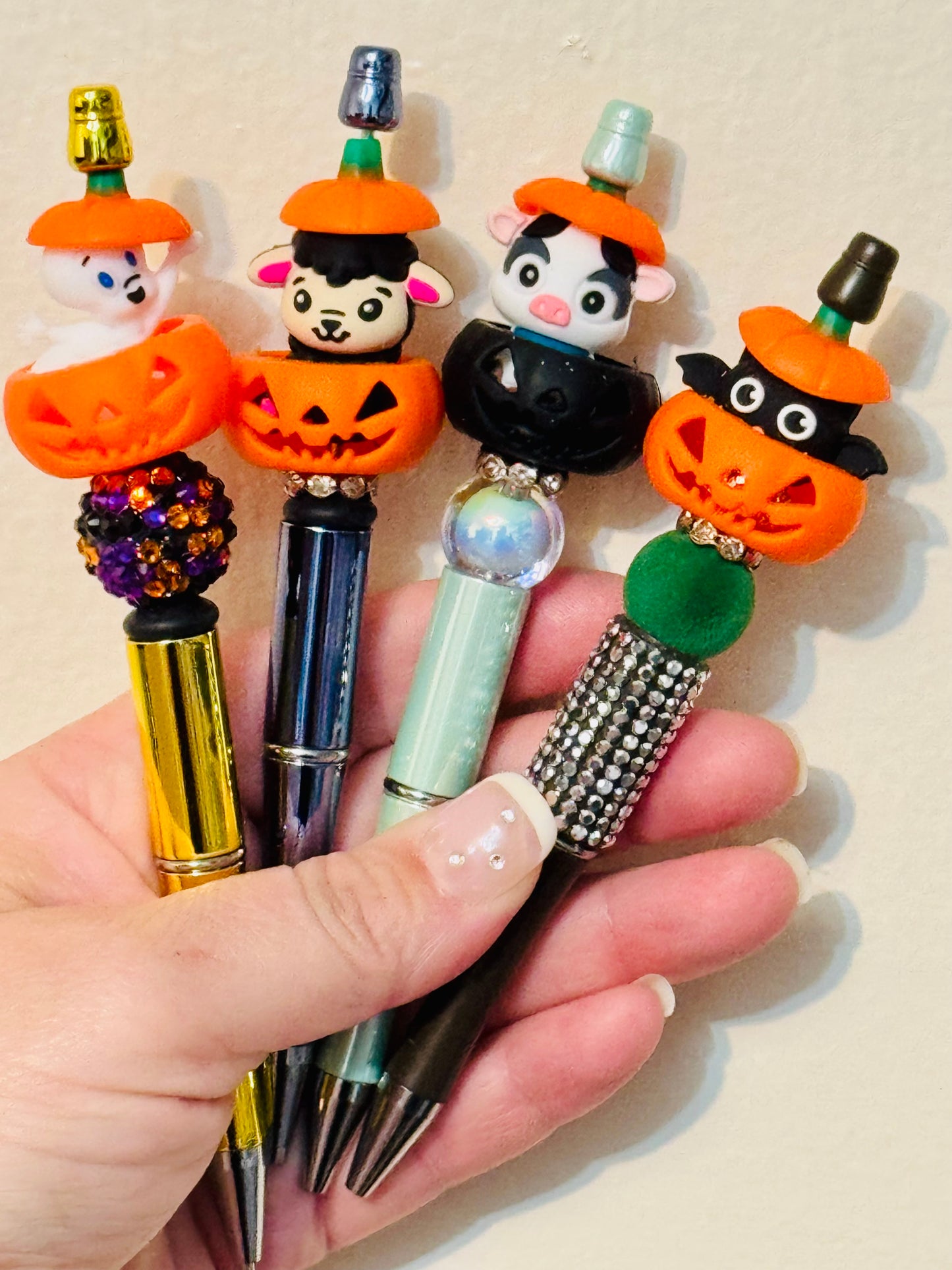 3D Pumpkin Lids Focal beads-1