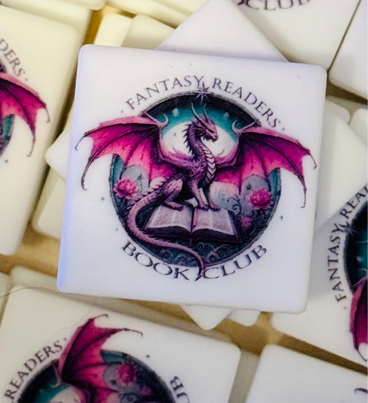 Fantasy reader book club Silicone focal bead -1 custom