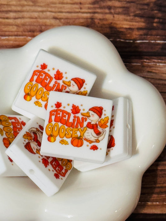 Feeling Goosey Fall Silicone Focal bead-1