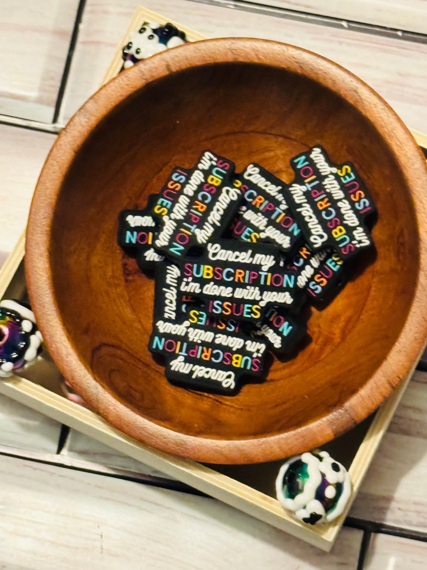 Your Issues Silicone Focal Bead