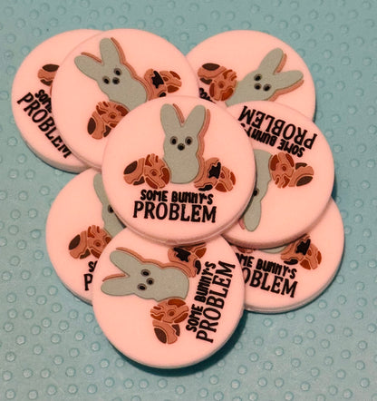 Some Bunny’s Problem Custom Silicone Easter Focal