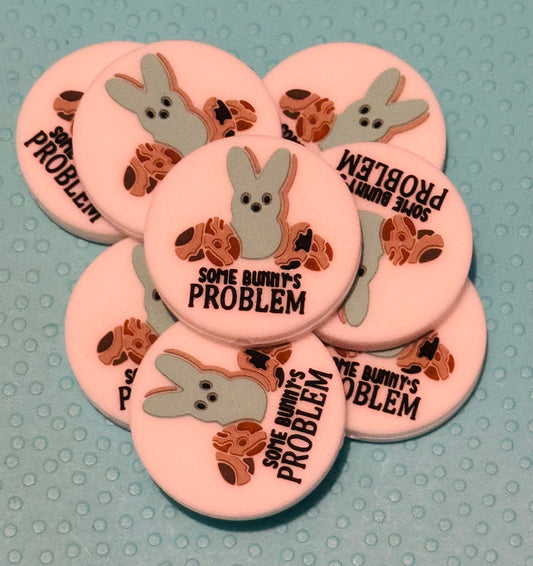 Some Bunny’s Problem Custom Silicone Easter Focal