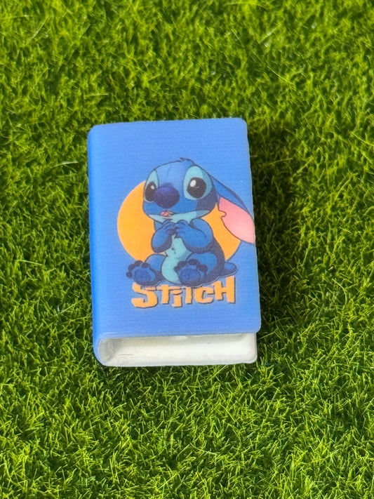 Blue Alien Man Silicone Book Focal Bead -1