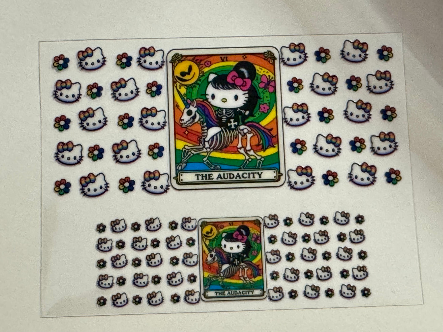 The Audacity Kitty UV DTF  for mini tumblers