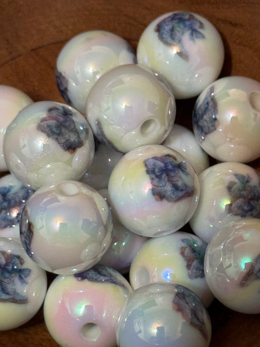 Bows and Boots Acrylic UV beads-1