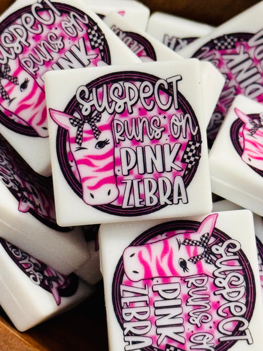 Suspect runs on Pink Zebra Silicone Bead -1