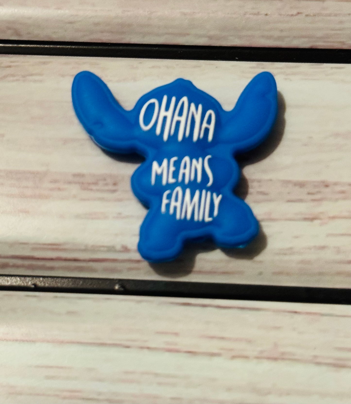 Ohana Means Family Silicone Focal Bead-1 Custom bead